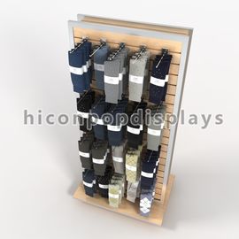 China Freestanding Slatwall Display Stands Double Sides For Smartwool Socks supplier