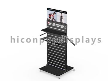 China Double Sided Slatwall Display Stands / Slatwall Floor Displays Metal supplier