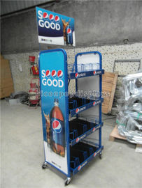China Supermarket Gondola Shelving Powder Coating Cola Merchandising Display Stand supplier