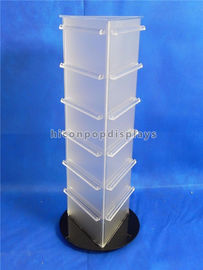China 19'' Tall Countertop Spinner Rack Display Stand Custom Acrylic Triangular Display Stand supplier
