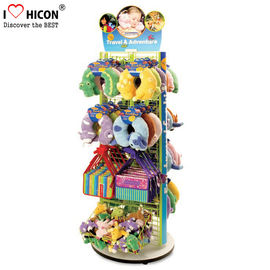 China 2 - Way Flooring Display Stands Grid Back Wood Base Kids Toy Display Shelving supplier