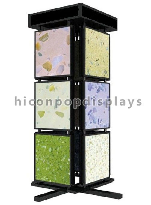 Metal Mosaic Ceramic Tile Displays For Showrooms 4 Sided Display China Metal Mosaic Ceramic Tile Displays For Showrooms 4 Sided Display Stand Supplier