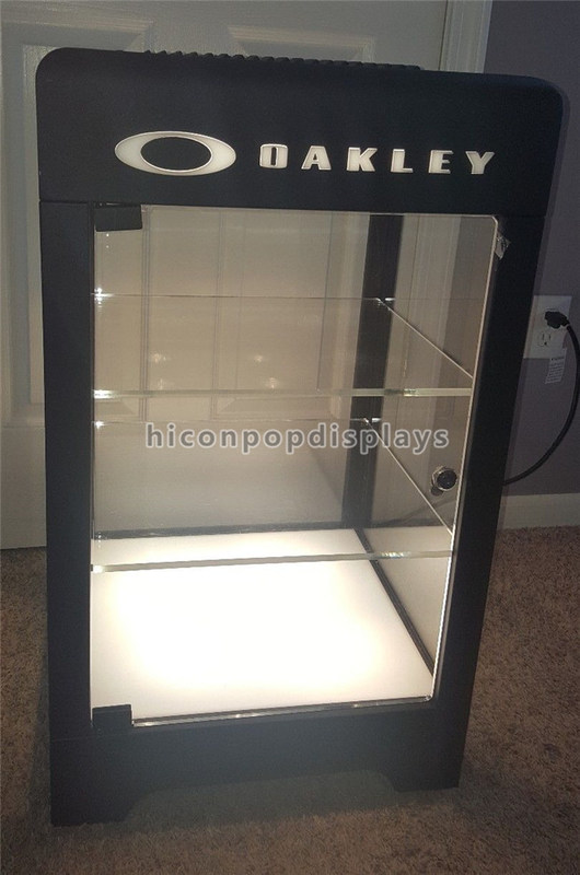 3Layer Light Up Locking Display Cases Sunglasses Display Case For Shop