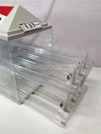 Vintage Acrylic Marlboro Cigarette Display Case Transparent Polished 2 - Layered supplier