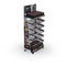 Floor Metal Display Stands Movable Display Rack With 4 Casters For Paint supplier