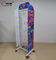 Movable Retail Store Fixtures , Metal Candy Retail Shop Display Shelving supplier