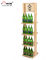 In Store Marketing Wooden Display Racks On Wheels Custom Display Rack For Beer supplier
