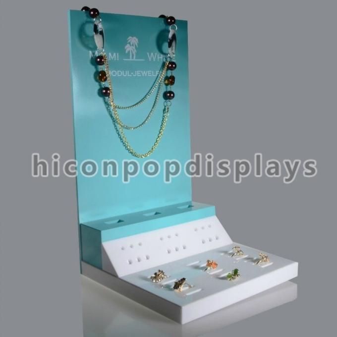 Counter Necklace Acrylic Jewelry Holder Retail Merchandising Fixtures
