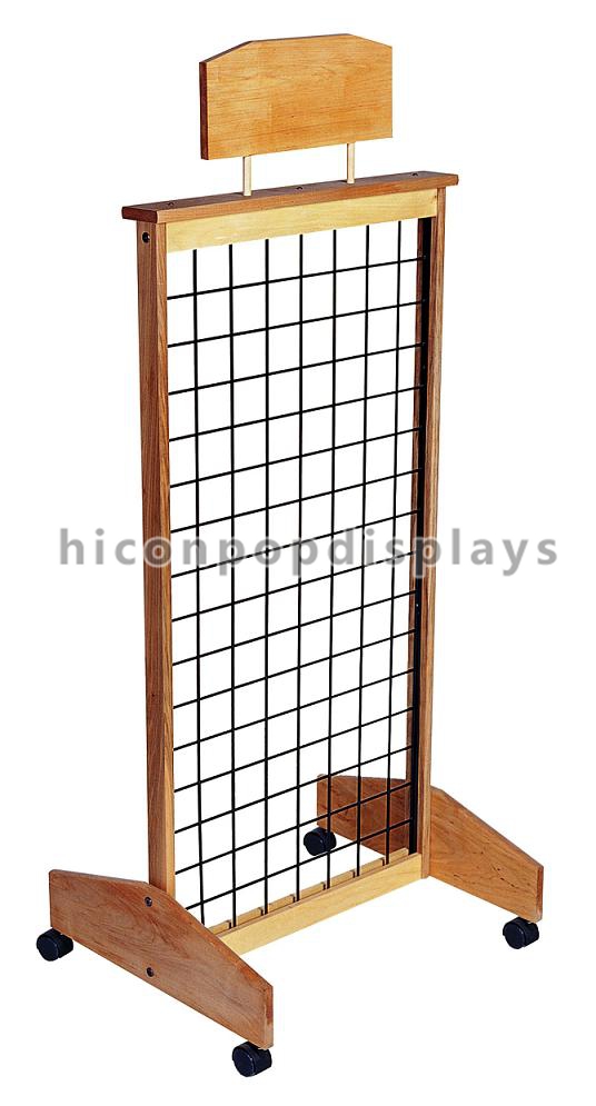 Retail Store Wooden Display Racks Leather Belt Display Stand