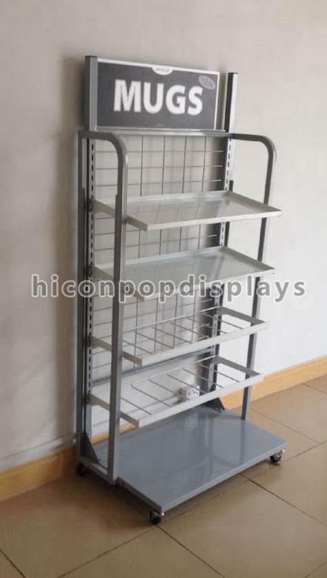 Grocery Store Retail Gondola Shelving Units 4 Tier Free Standing