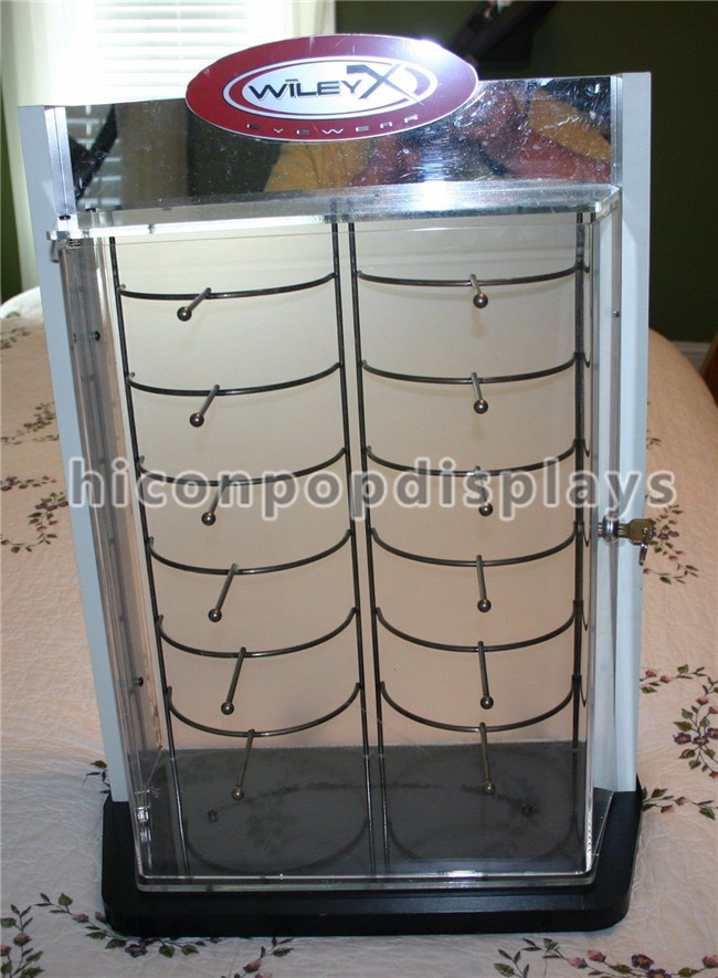 Retail Shop Sunglasses Display Case Countertop Acrylic Glasses Display