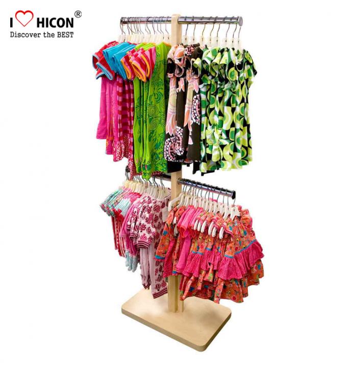 Kids Clothing Store Fixtures Customized MOQ 20pcs Apparel Store Display