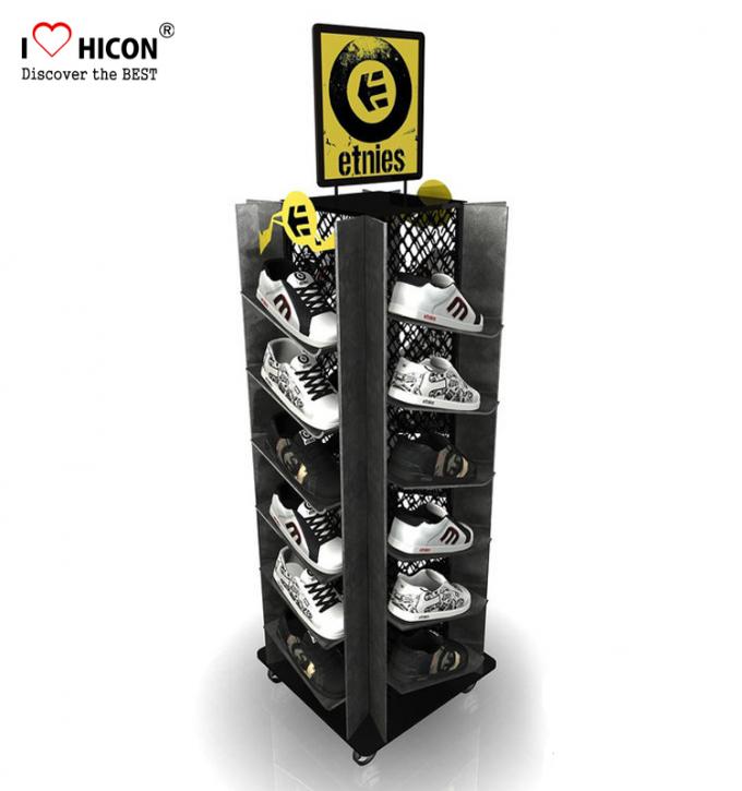 Instore Marketing Custom Metal Display Racks Slippers Display Stand Shoes Displays