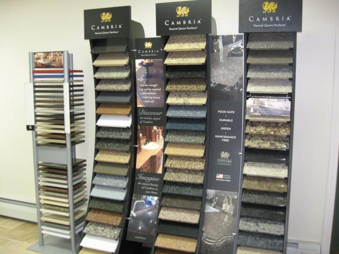 Decoration Tile Display Racks Floor Show Tile Stand Wooden Floor Tile Merchandising