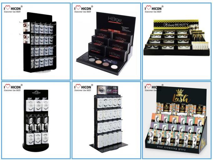 Customized Counter Display Racks Wire Nail Polish Promotion Makeup Cosmetic Display Stand