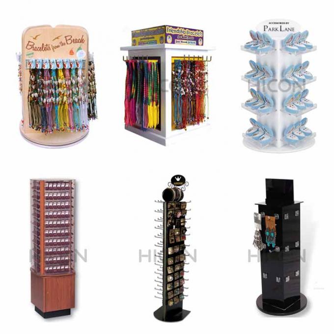 Custom Flooring Display Stands Rotating Jewelry Display Stand For Retail