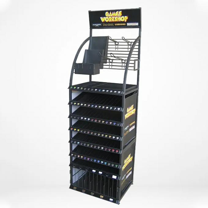 Durable Metal Display Racks Retail Store Brand Logo Display Solution