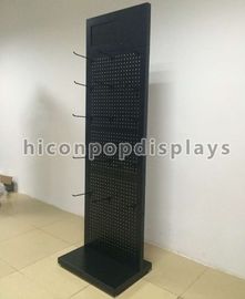 China Shop Flooring Necklace Pegboard Metal Display With Hooks supplier