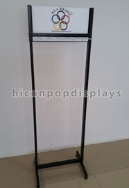 China Double Sided Belt Metal Display Racks Visual Merchandise With Hook supplier