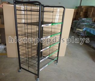 China Metal Wire Display Shelving Five Tiers , Light Bulb Display Stand supplier