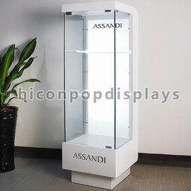 China Floor Standing Cosmetic Display Stand Display Case With Led Lighting supplier