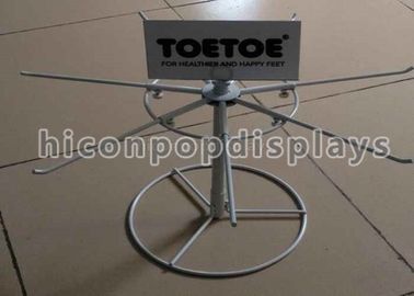 China Hanging Single Tier Spinner Display Rack Stand Tabletop Powder Coating supplier