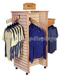 China Wooden Slatwall Clothing Store Fixtures and Displays Flooring supplier