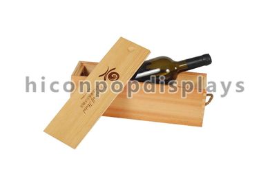 China Single Wood Wine Display Case For Wine Store , Wine Display Box supplier