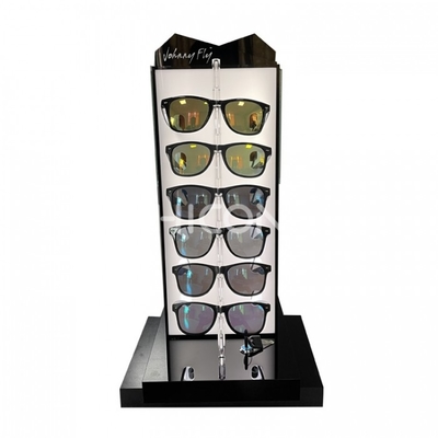 China Acrylic LED Lighting Sunglasses Retail Display Stand For Sale supplier