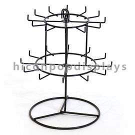 China Countertop Shop / Retail Store Metal Wire Display Shelving For Small Hanging Items supplier