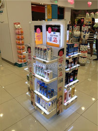 China Cosmetics Display Stand Instore Promotional Lighting Makeup Display Stands supplier