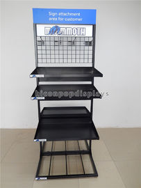 China Freestanding Cups / Mugs Metal Display Racks Double Sided Multi - Layer For Shops supplier