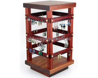 China Jewelry Accessories Display Stand Countertop Wood Jewelry Store Equipment supplier