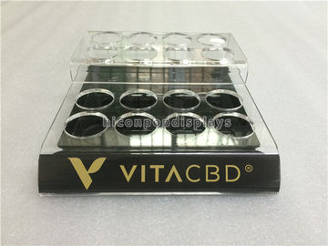 China Cosmetic Retail Store Acrylic Nail Polish Display Stand With Custom Logo supplier