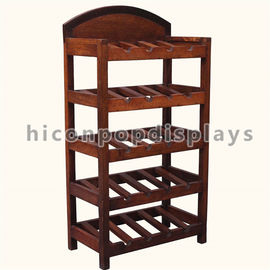 China Custom Size Retail Shop Wine Display Shelf Wooden For Advertising Whiskey supplier