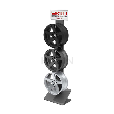 China Automotive Car Stores POP Displays Floor Wheel Rim Display Racks Metal supplier