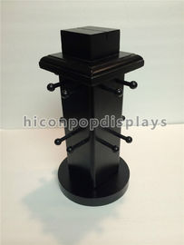 China Black Painted Countertop MDF Display Stand Rotating For Hanging Jewelry supplier