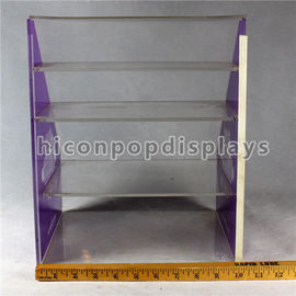 China Custom Signage Acrylic Display Case 4 Tier Acrylic Display Shelf  10.5 * 9.5 * 13 supplier