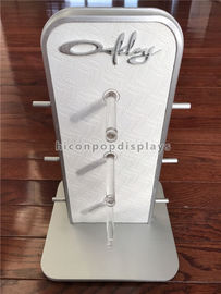 China Eyewear Brand Shop Pop Merchandise Displays Unit Countertop 3 - Tier Display Stand supplier