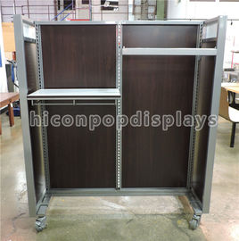 China Freestanding Retail Clothing Racks Commercial Garment Shop Display Stand Movable supplier