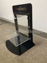 China Metal Acrylic Retail Accessories Display Countertop Jewelry Display Case With Lock supplier