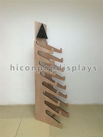 China Snowboard Longboard Retail Store Fixtures Wooden Skateboard Display Stand supplier