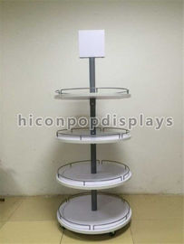 China Flooring Rotating Snack Display Racks , Custom Dump Bin Honey Display Stand supplier