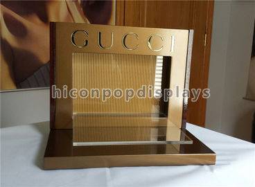 China Acrylic Metal Counter Display Racks Brand Name Optical Display Stand For Gucci Eyewear supplier