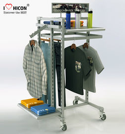 China MOQ 20pcs Clothing Store Fixtures Factory Price Metal Clothing Rack For Retail Store supplier
