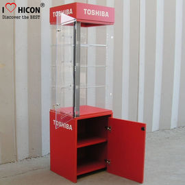 China Floor Standing Led Lighted Acrylic Display Case For Electronic Products Advertising supplier
