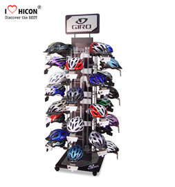 China Attract Shoppers Flooring Display Stands Helmet Display Rack Custom Motorcycle Helmet Stand Metal supplier