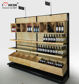 China Commercial Wine Display Racks And Liquor Shelving For Wine Stores / Shops supplier