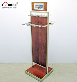 China Custom Graphic 2-way POP Merchandising Displays Metal Hook Hanging Belt Display Rack supplier