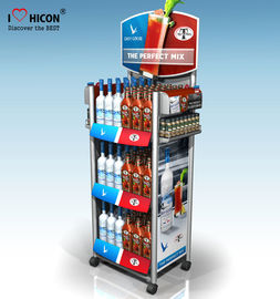 China Within Budget Solution Metal Display Racks On Wheels Freestanding For Retail Store supplier